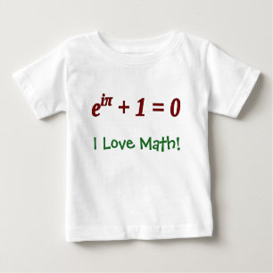 T-shirt Pour Bébé Baby Loves Math !