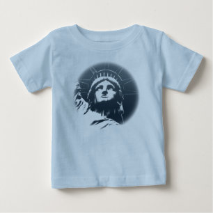 T-shirt Pour Bébé Baby New York Chemise NYC Statue de la Liberté Sou
