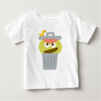 Baby Oscar the Grouch in Trashcan