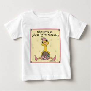 T-shirt Pour Bébé Baby Peahen Grossesse comme grand-mère