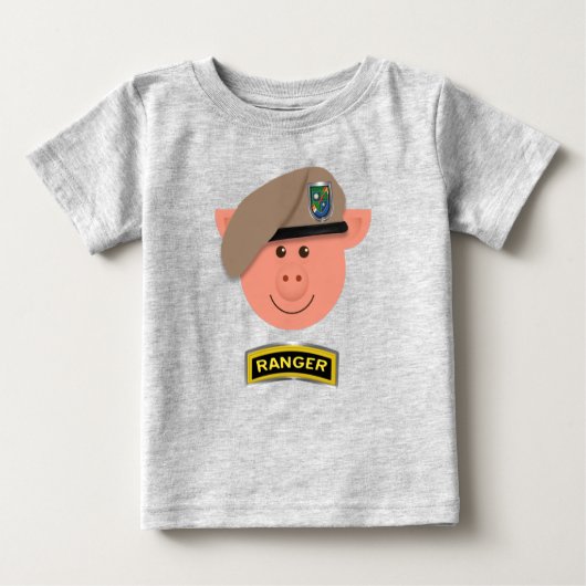 T-shirt Pour Bébé Baby Piglet Ranger (Devant)