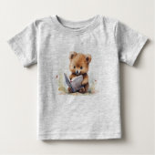 T-shirt Pour Bébé Baby Quokka Reader T-shirt bébé (Devant)
