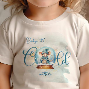 T-shirt Pour Bébé Baby shower à thème Snowglobe