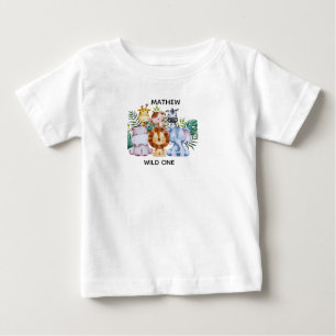 T-shirt Pour Bébé Baby Shower Aventure Safari