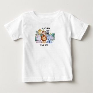 T-shirt Pour Bébé Baby Shower Aventure Safari