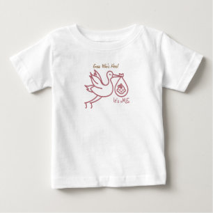 T-shirt Pour Bébé Baby shower-bébé sur la cigogne