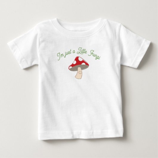 T-shirt Pour Bébé Baby shower champignon (Devant)