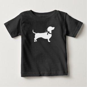 T-shirt Pour Bébé Baby shower Dachshund Weiner Chien