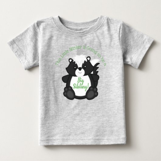 T-shirt Pour Bébé Baby shower de peau Animaux boisés (Devant)