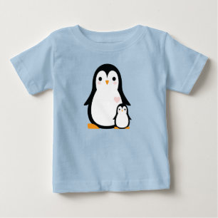 T-shirt Pour Bébé Baby shower de pingouin