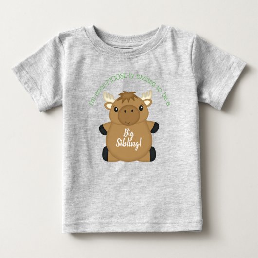 T-shirt Pour Bébé Baby shower d'orignal (Devant)