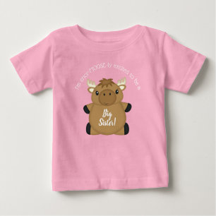 T-shirt Pour Bébé Baby shower d'orignal rose