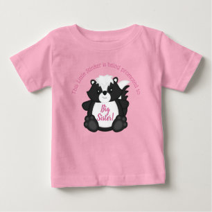 T-shirt Pour Bébé Baby shower en peau rose