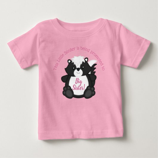 T-shirt Pour Bébé Baby shower en peau rose (Devant)