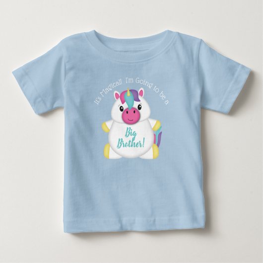 T-shirt Pour Bébé Baby shower Unicorn (Devant)