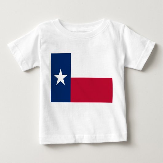 T-shirt Pour Bébé Baby T Shirt avec Drapeau du Texas, U.S.A. (Devant)