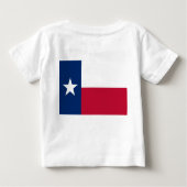 T-shirt Pour Bébé Baby T Shirt avec Drapeau du Texas, U.S.A. (Dos)
