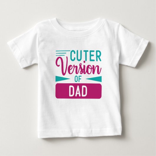 T-shirt Pour Bébé Baby T Shirt Cuter version papa (Devant)