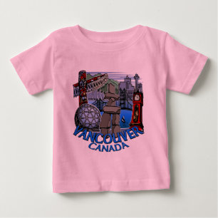 T-shirt Pour Bébé Baby Vancouver Shirt Organic Vancouver Creeper