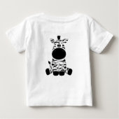 T-shirt Pour Bébé Baby Zebra (Dos)