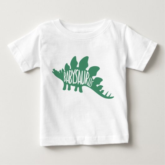 T-shirt Pour Bébé Babysaurus. (Jeu de correspondance). (Devant)