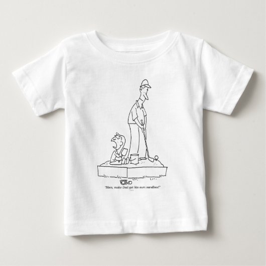 T-shirt Pour Bébé Bac à sable (Devant)