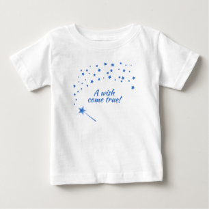 T-shirt Pour Bébé Baguette Fée & Étoiles, Un Souhait Vraiment