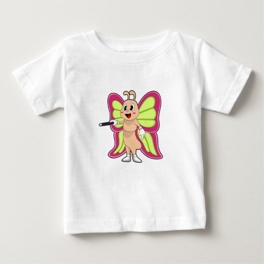 T-shirt Pour Bébé Baguette magique papillon (Devant)