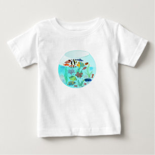 T-shirt Pour Bébé bain de poisson natation bébé