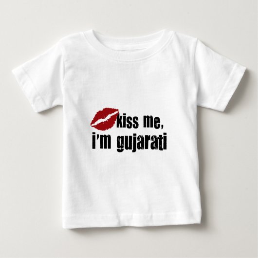 T-shirt Pour Bébé Baiser de Gujrati (Devant)