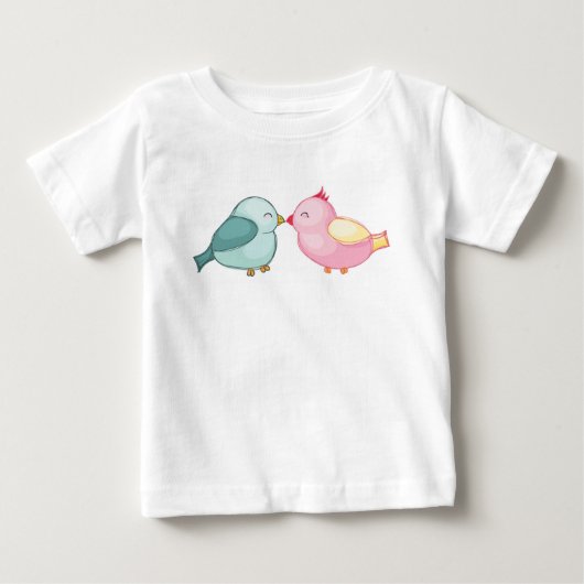 T-shirt Pour Bébé Baiser les oiseaux (Devant)