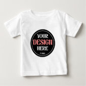 T-shirt Pour Bébé baiser personnalisé, unique, élégant et minimalist (Devant)