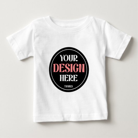 T-shirt Pour Bébé baiser personnalisé, unique, élégant et minimalist (Devant)