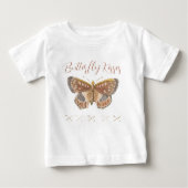 T-shirt Pour Bébé Baisers à papillon fille Boho (Devant)