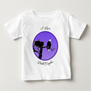 T-shirt Pour Bébé Bald Eagle at Sunset - Art original de la faune
