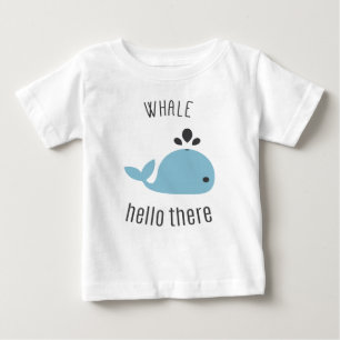 T-shirt Pour Bébé Baleine adorable (bonne) bonjour là !