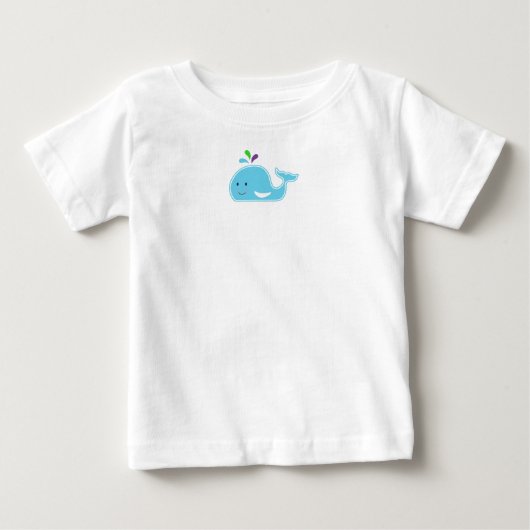 T-shirt Pour Bébé Baleine Bébé Fille (Devant)