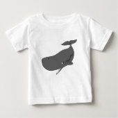 T-shirt Pour Bébé Baleine de bébé (Devant)