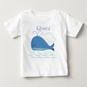 T-shirt Pour Bébé Baleine détendue (Devant)