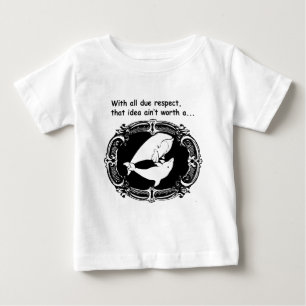 T-shirt Pour Bébé Baleine drôle de TDN et un dauphin la réussissan