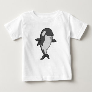 T-shirt Pour Bébé Baleine tueuse au Yoga Fitness in Standing