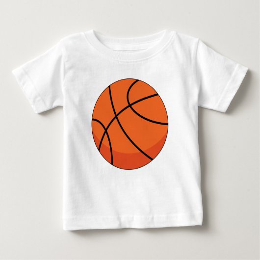 T-shirt Pour Bébé Balle de basket dessin animé (Devant)