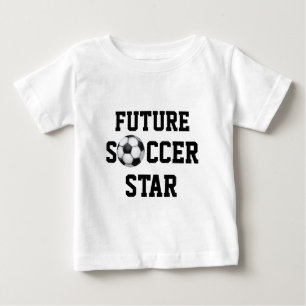 T-shirt Pour Bébé Balle de football, étoile de football