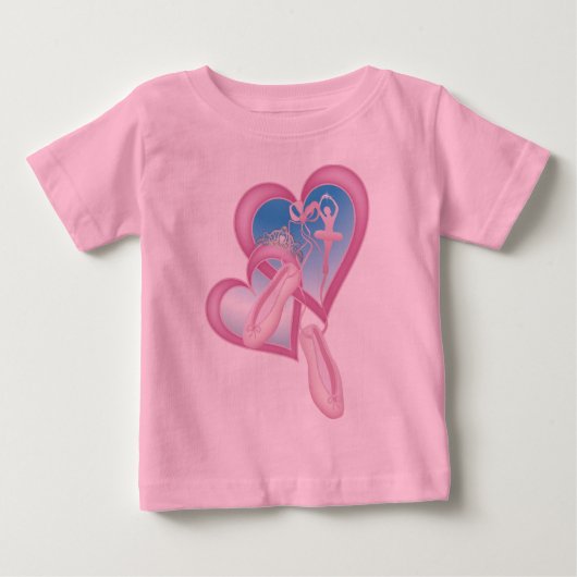 T-shirt Pour Bébé Ballerina (Devant)