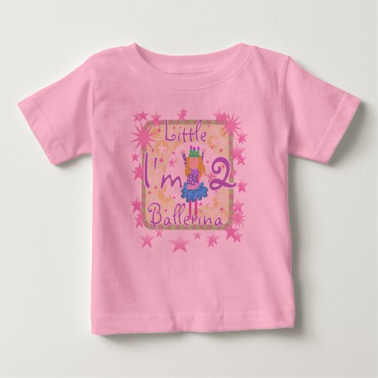 T-shirt Pour Bébé Ballerina 2e anniversaire (Devant)