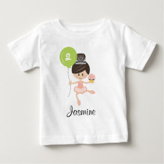 T-shirt Pour Bébé Ballerina Anniversaire bébé long manches Tee Afric