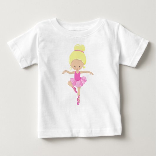 T-shirt Pour Bébé Ballerina, Fille de ballet, Danse de ballet, Cheve (Devant)