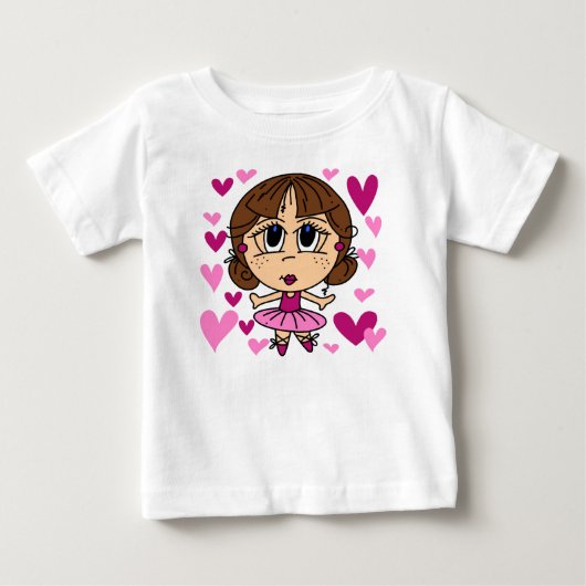 T-shirt Pour Bébé Ballerina Girl Baby Tutu Bodysuit (Devant)