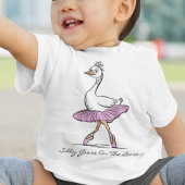 T-shirt Pour Bébé Ballerina Silly Goose On The Loose Custom Text