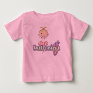 T-shirt Pour Bébé Ballerine - Body rose bébé tutu